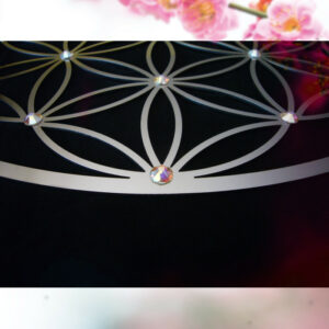 INFEA® ''Flower of Life'' stainless steel with 37 Swarovski® crystals Aurora Boreal - Ø 25 - 57cm - Image 5
