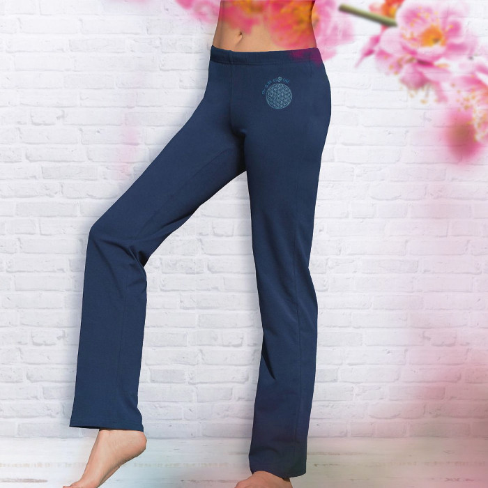 Yoga Pants Wellness roses red - The Spirit of OM - Yoga clothing