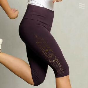 1706_Leggings_kurz_capri_aubergine_Bio-Baumwolle_Spirit_of_OM