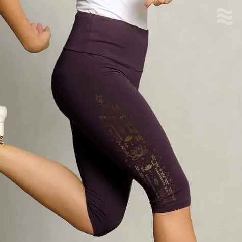 Capri Leggings - Spirit of OM at  - Yoga Wear - Leggings -  Woman